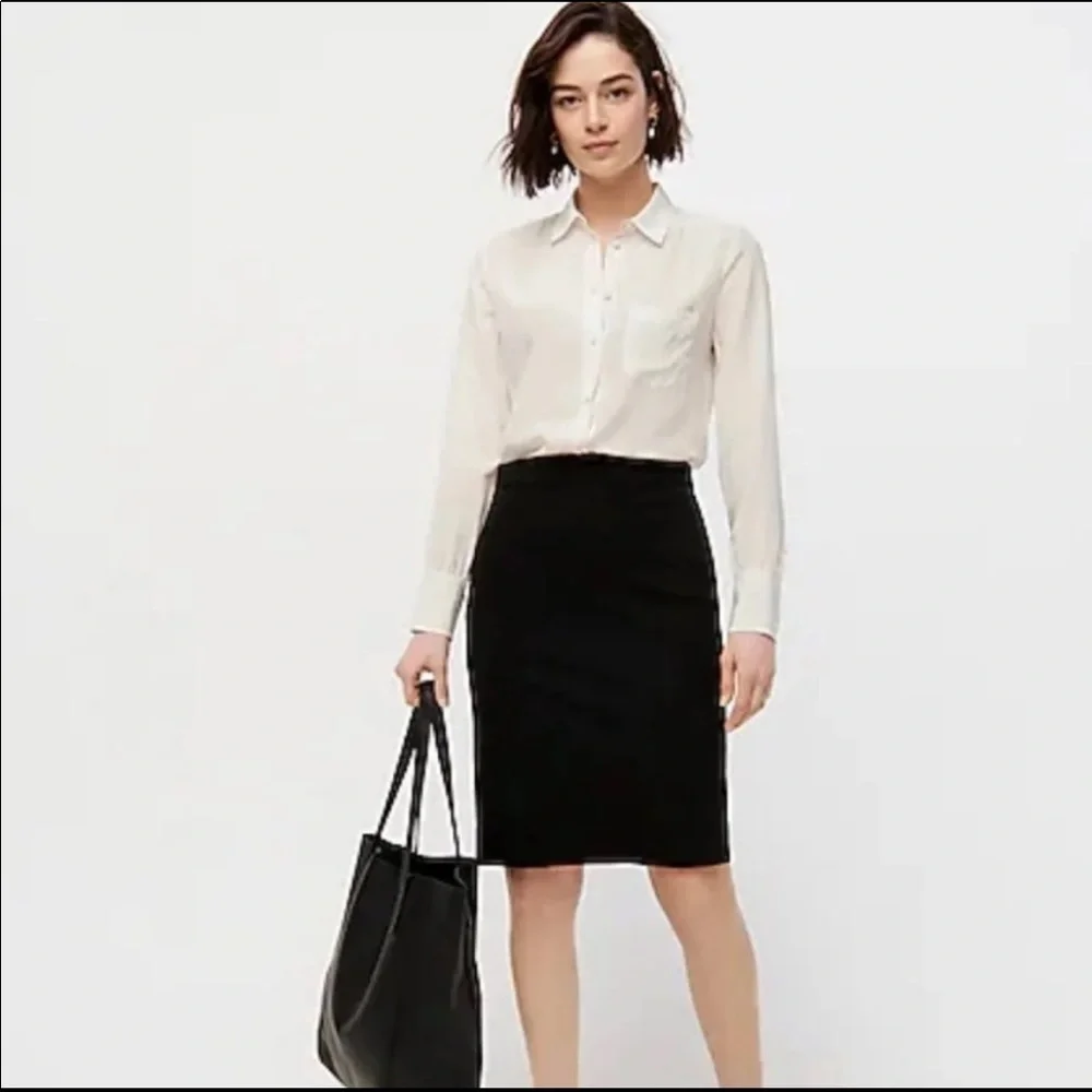 J Crew Pencil Wool Skirt ..